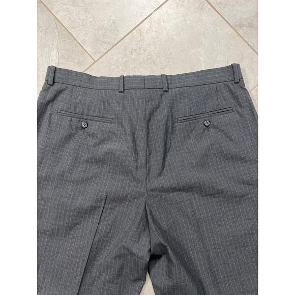 Perry Ellis Pants Size 36/30 Dark Gray Light gray Checkered Classic Fit - Picture 6 of 6